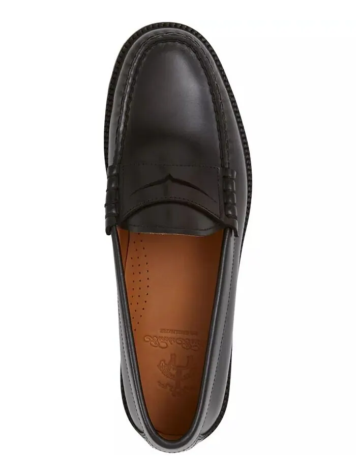 Мужские пенни-лоферы с ушками на подошве Bleeker Brooks Brothers — изображение 4 из 5, черный