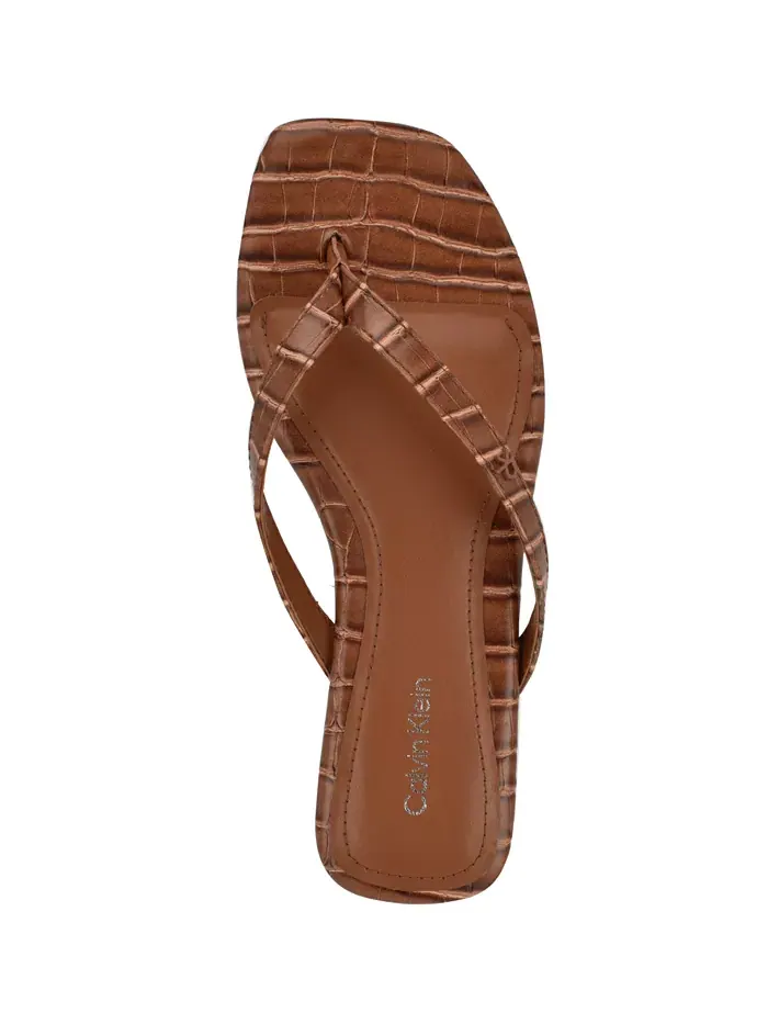 Вьетнамки женские Calvin Klein Stelea — изображение 4 из 5, коричневый