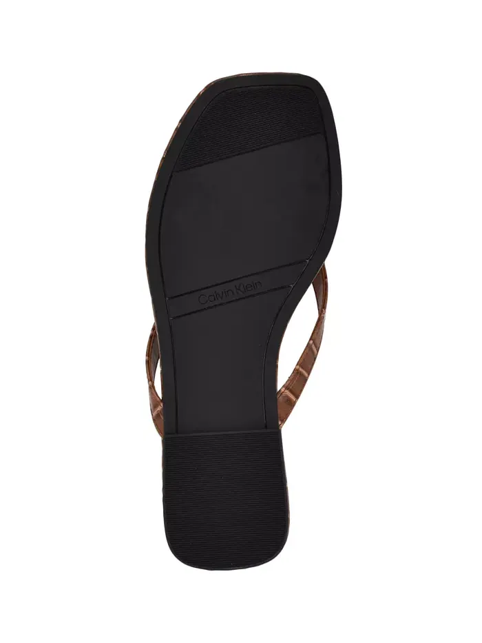 Вьетнамки женские Calvin Klein Stelea — изображение 5 из 5, коричневый