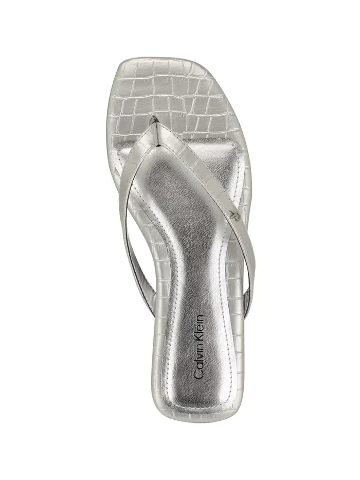 Вьетнамки женские Calvin Klein Stelea — изображение 4 из 5, серебристый