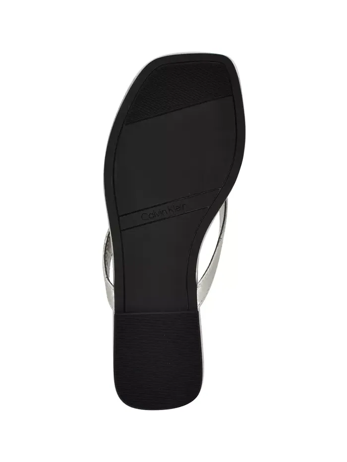 Вьетнамки женские Calvin Klein Stelea — изображение 5 из 5, серебристый