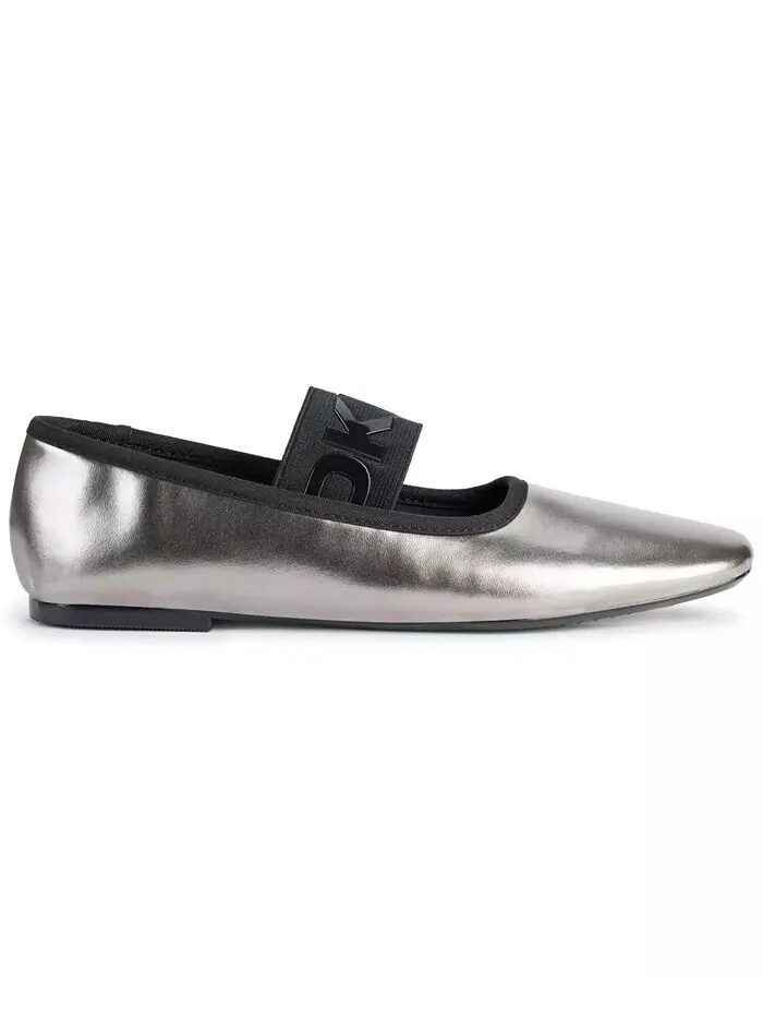 Женские балетки Dace Mary Jane DKNY — изображение 2 из 5, серебристый