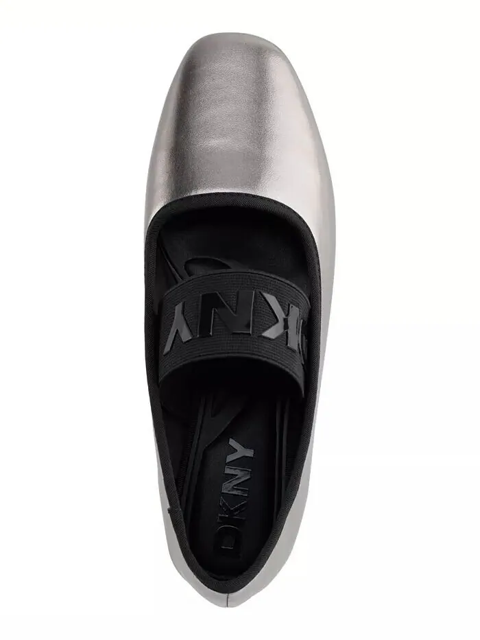 Женские балетки Dace Mary Jane DKNY — изображение 4 из 5, серебристый
