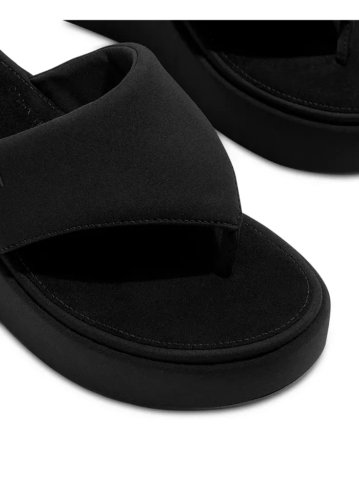 Женские сандалии-платформы Wedge Toe-Post FitFlop — изображение 8 из 9, классический бежевый