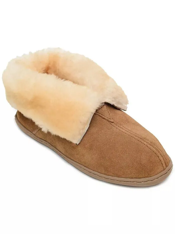 Женские тапочки из овчины Minnetonka — бежевый