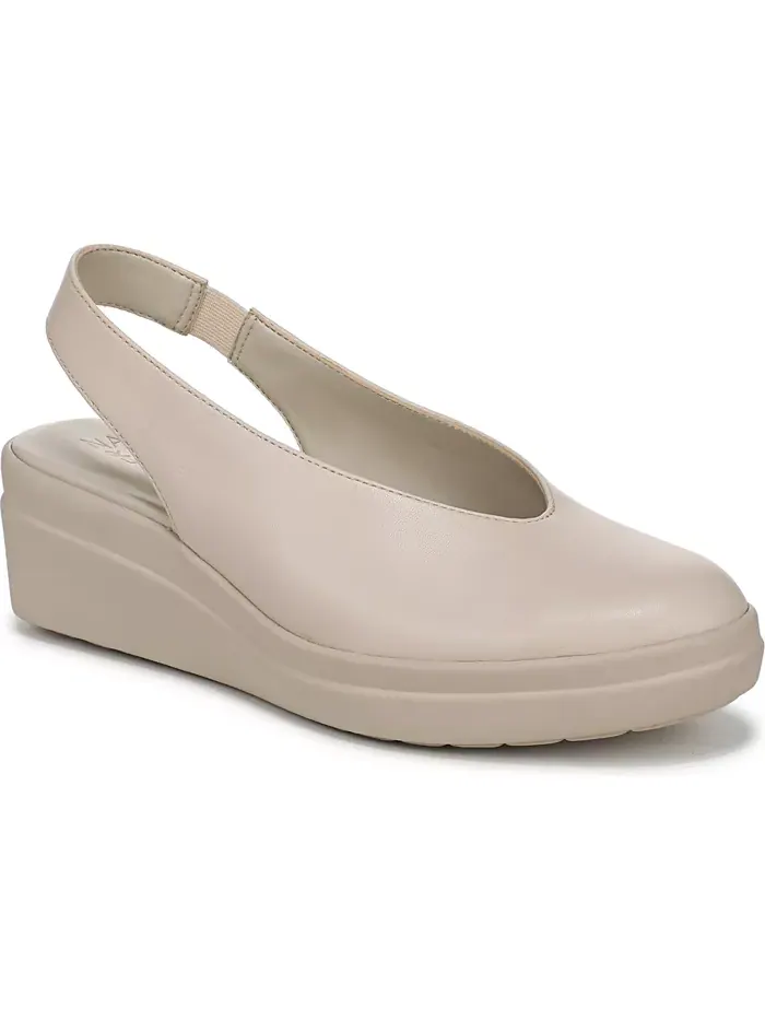 Женские кожаные сандалии на платформе Slingback Naturalizer — изображение 1 из 5, серый