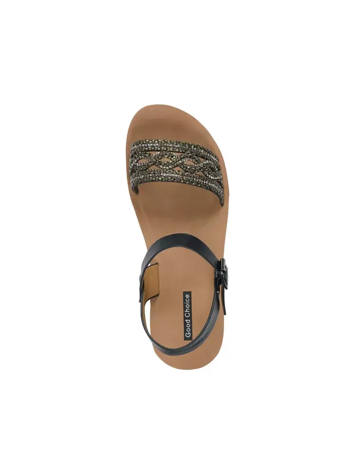Женские босоножки Fay на платформе с декоративными элементами GC Shoes — изображение 4 из 5, черный