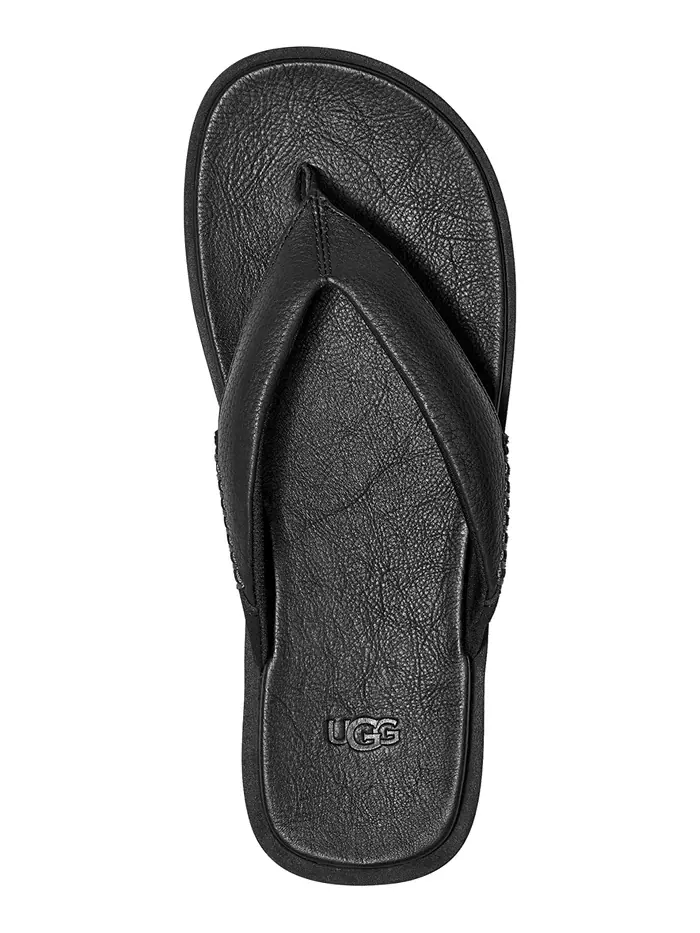Мужские шлепанцы Seaside II UGG® — изображение 5 из 6, черный