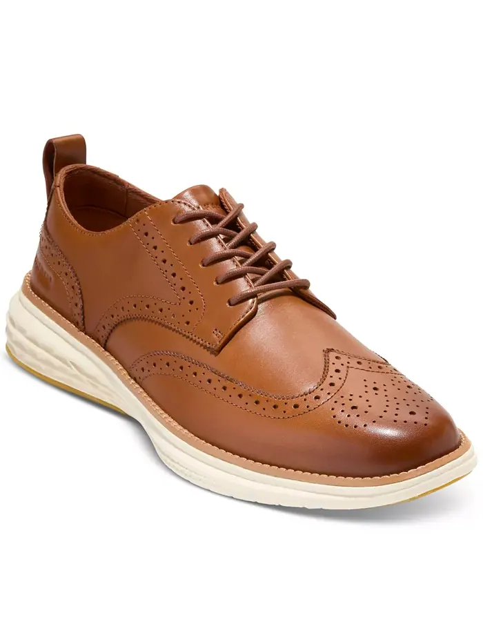 Мужские классические оксфорды Grand Hurrion с крыловидным носком Cole Haan
