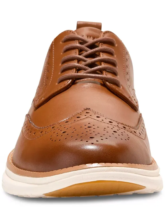 Мужские классические оксфорды Grand Hurrion с крыловидным носком Cole Haan — изображение 3 из 9, бежевый-слоновая кость