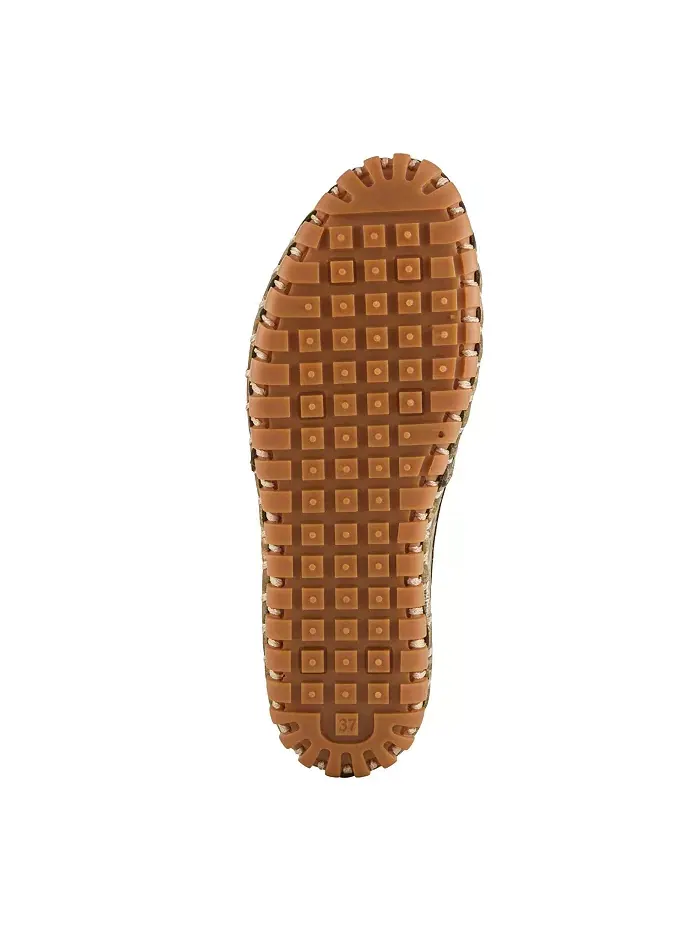 Kathaleta-Spice Metallic Croco Slip-On кожаные балетки со съемной стелькой и поддержкой свода стопы — изображение 6 из 6