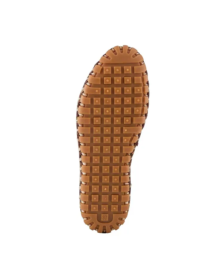 Kathaleta-Spice Metallic Croco Slip-On кожаные балетки со съемной стелькой и поддержкой свода стопы — изображение 6 из 6