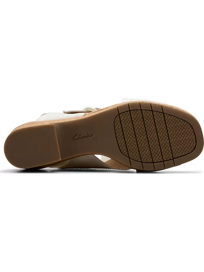 Сандалии на платформе Clarks Nerisa West, с ремешками и пряжкой — изображение 4 из 8, белый