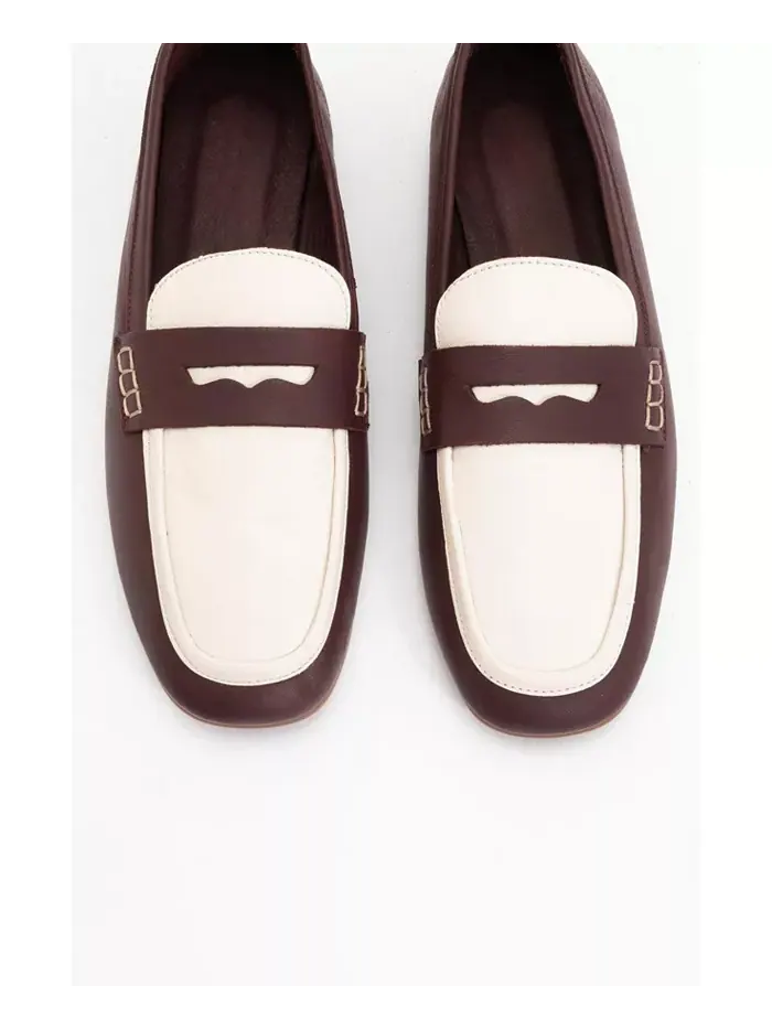 Женские лоферы Skye из кожи Forever & Always Shoes — изображение 2 из 3, коричневый