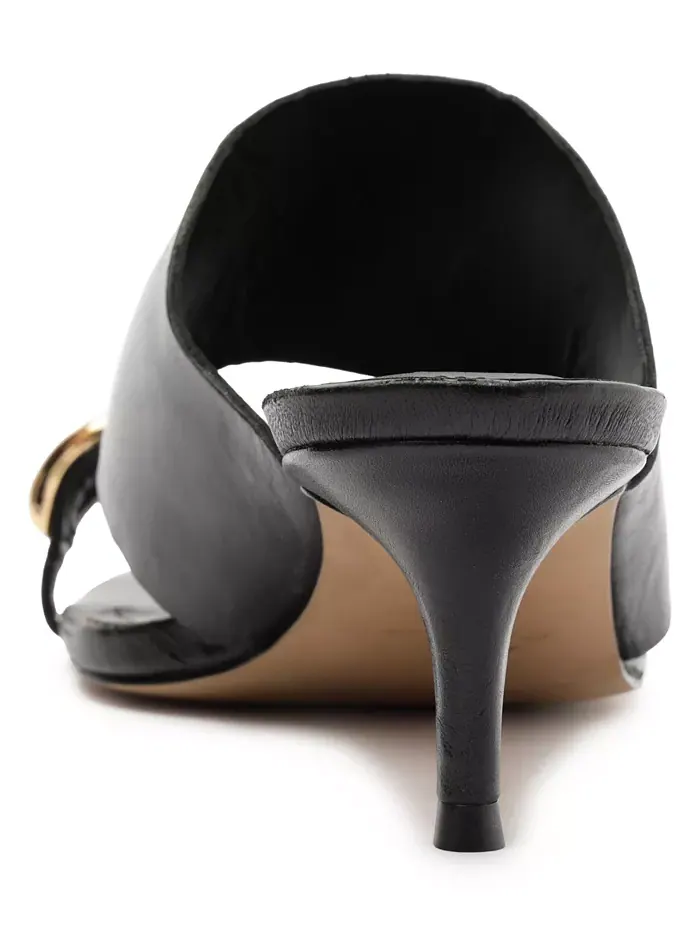Женские сандалии Kendall Mid Stiletto Slip-On Arezzo — изображение 3 из 5, черный