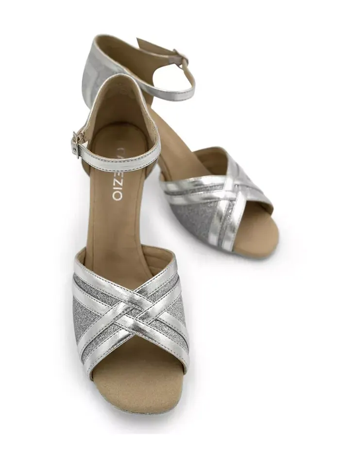 Элиза 2.5" Бальные туфли Capezio — изображение 2 из 6, серебряный