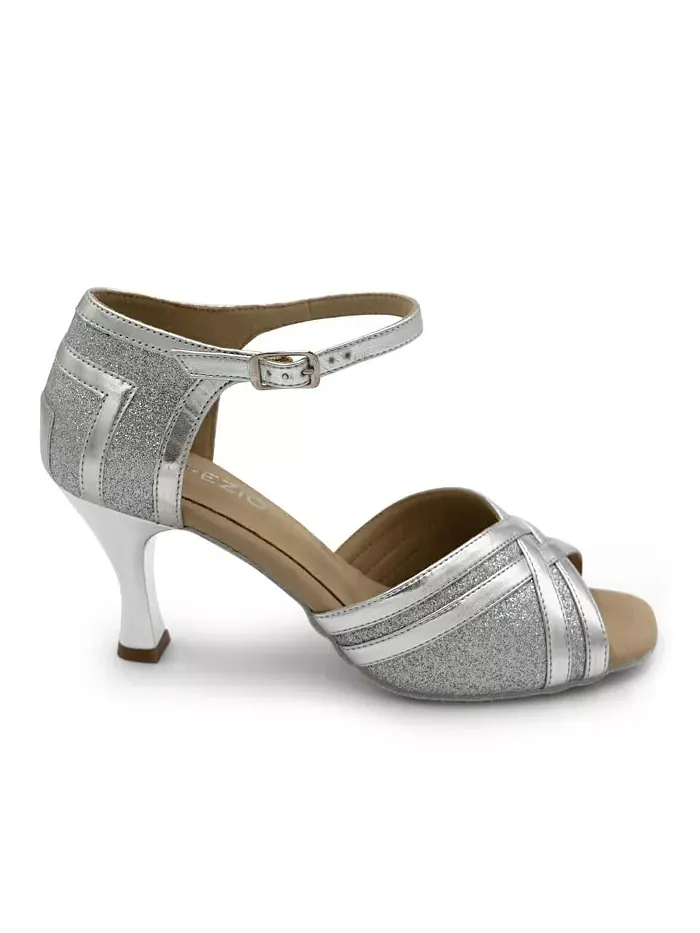 Элиза 2.5" Бальные туфли Capezio — изображение 3 из 6, серебряный