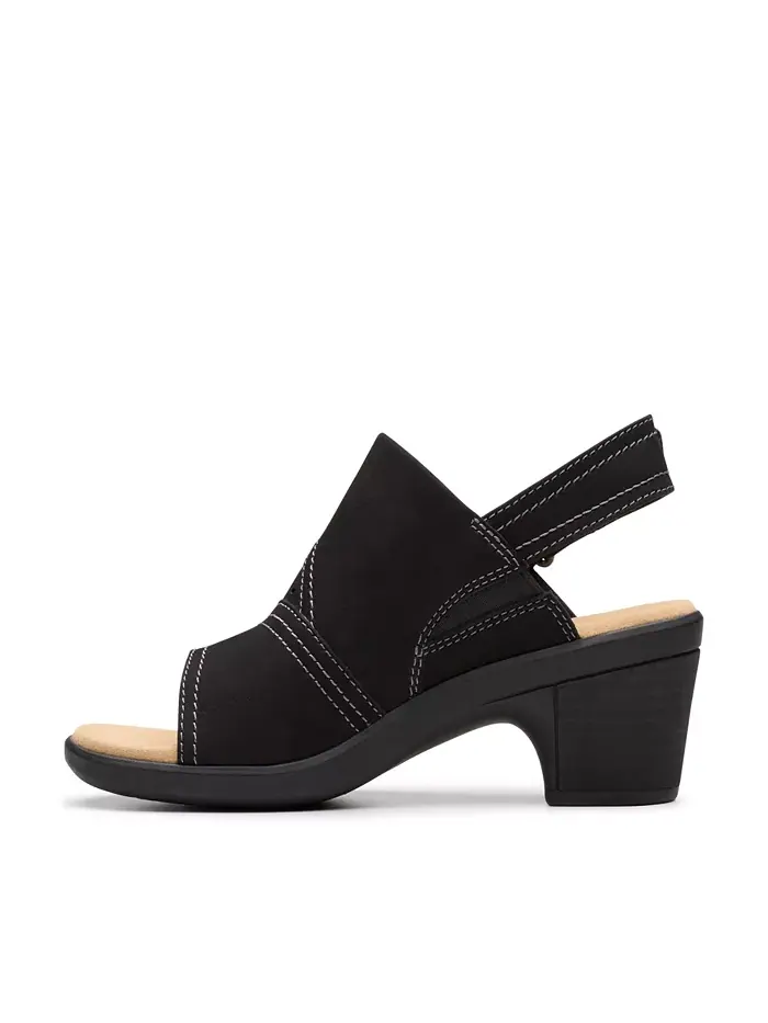 Сандалии Clarks Emily2 на блочном каблуке — изображение 6 из 7, черный