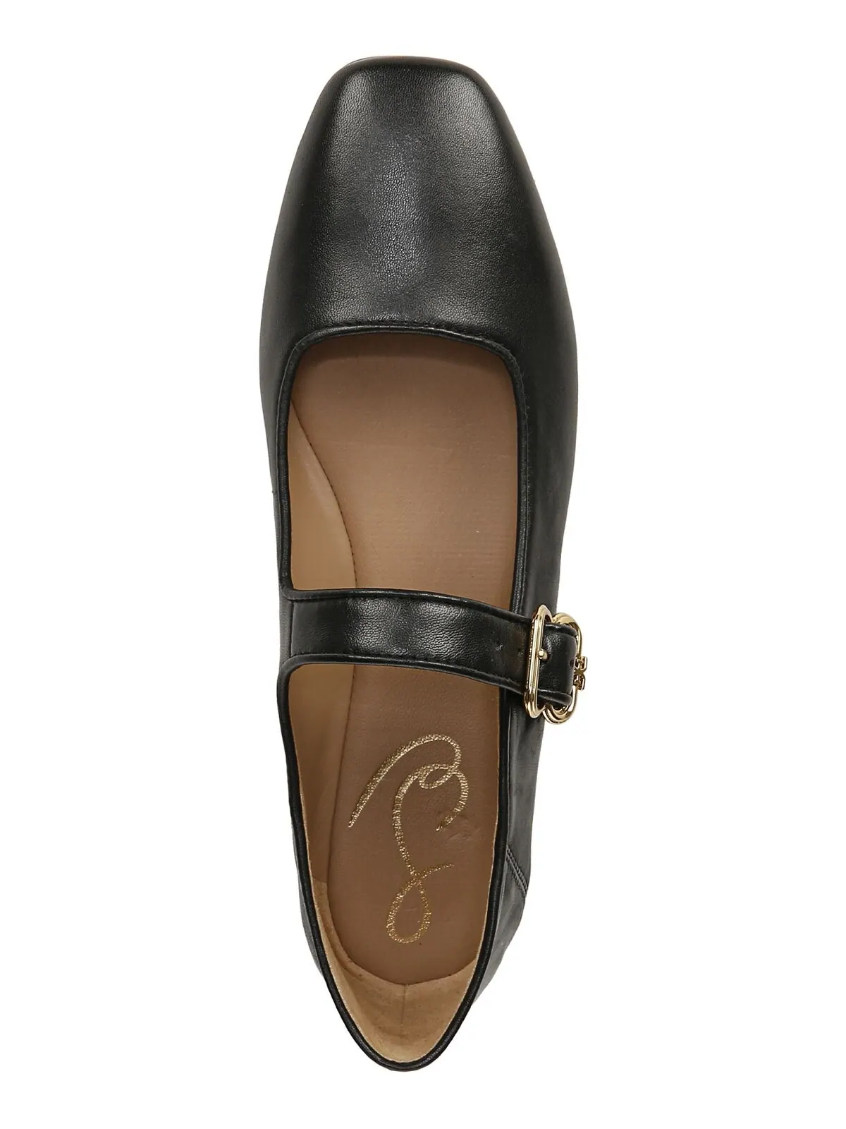 Женские туфли на плоской подошве Mary Jane с пряжкой Michaela Sam Edelman — изображение 4 из 5, черный