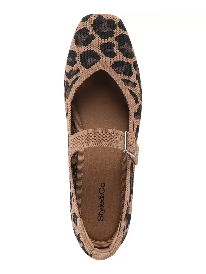 Женские балетки Broadwayy Mary Jane Style & Co — изображение 4 из 14, леопардовый