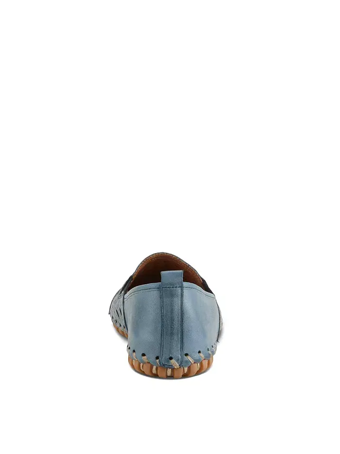 Kapri Flexible Leather Loafer с ажурной деталью и съемной стелькой с поддержкой свода стопы Spring — изображение 4 из 6