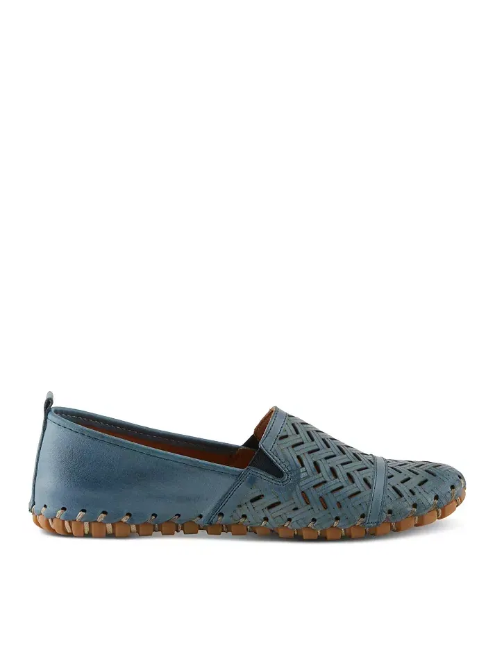 Kapri Flexible Leather Loafer с ажурной деталью и съемной стелькой с поддержкой свода стопы Spring — изображение 5 из 6