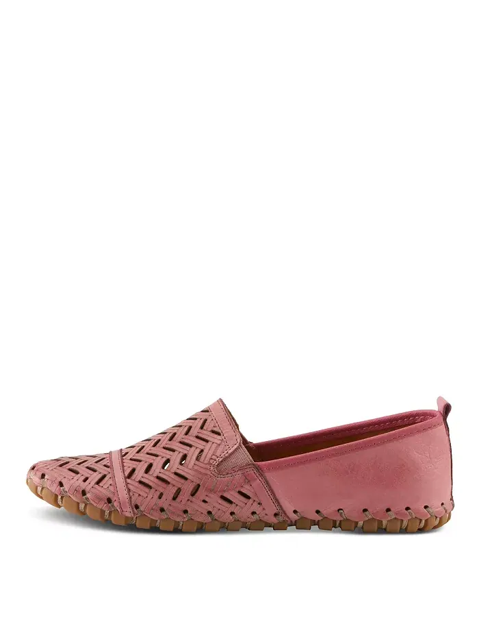 Kapri Flexible Leather Loafer с ажурной деталью и съемной стелькой с поддержкой свода стопы Spring — изображение 2 из 6