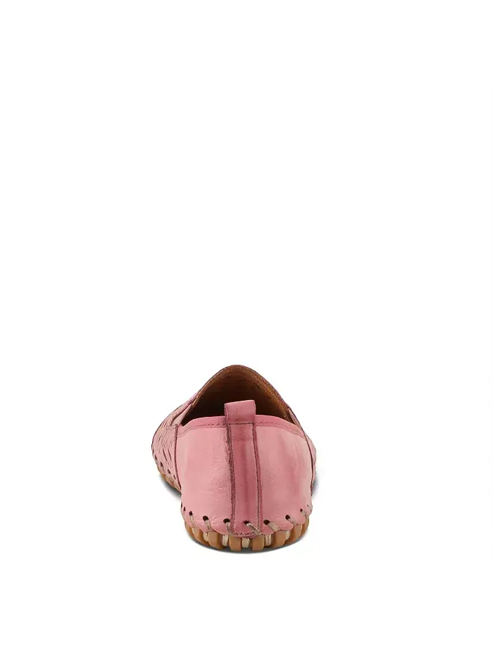 Kapri Flexible Leather Loafer с ажурной деталью и съемной стелькой с поддержкой свода стопы Spring — изображение 4 из 6