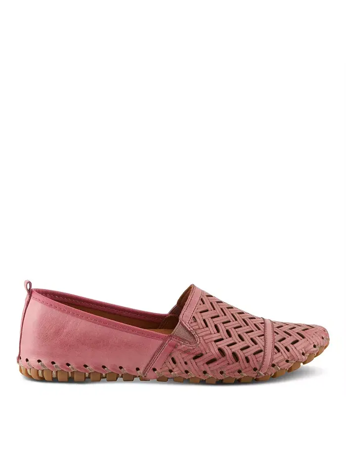 Kapri Flexible Leather Loafer с ажурной деталью и съемной стелькой с поддержкой свода стопы Spring — изображение 5 из 6
