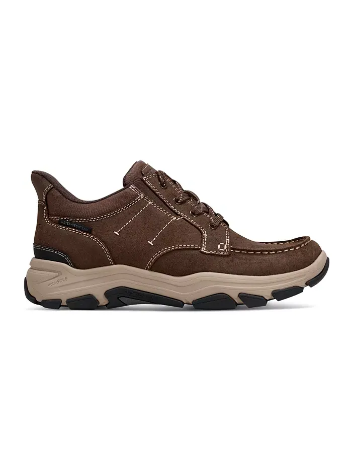 Мужские повседневные кроссовки Ronan Step Activated на шнуровке Rockport — изображение 2 из 5, темный коричневый