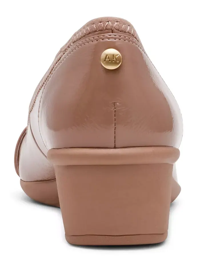 Женские туфли Wyatt Buckle на танкетке Anne Klein — изображение 3 из 7, нудовый