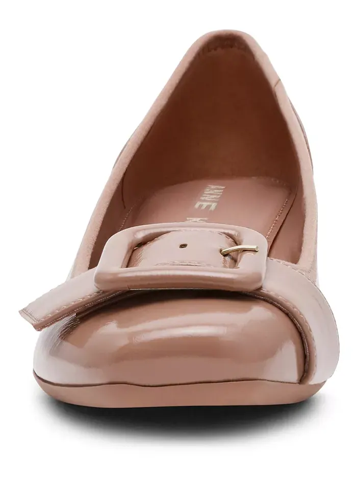 Женские туфли Wyatt Buckle на танкетке Anne Klein — изображение 6 из 7, нудовый