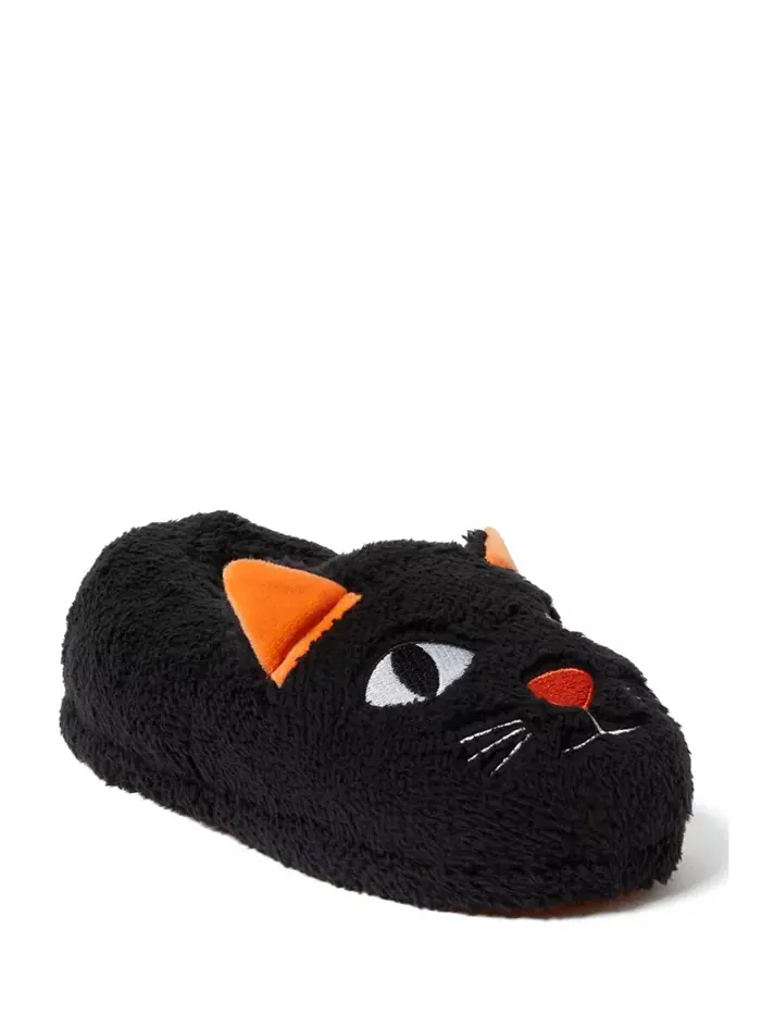 Унисекс взрослые домашние тапочки Halloween Critter с закрытой пяткой Dearfoams — изображение 2 из 5, черный