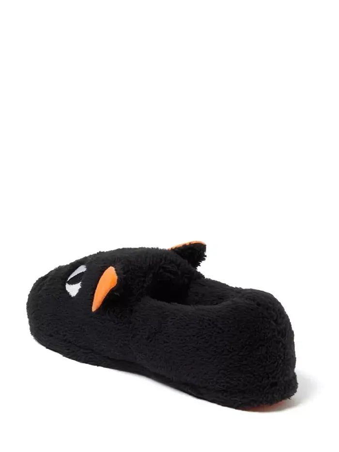 Унисекс взрослые домашние тапочки Halloween Critter с закрытой пяткой Dearfoams — изображение 3 из 5, черный