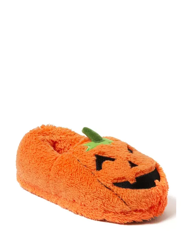 Унисекс взрослые домашние тапочки Halloween Critter с закрытой пяткой Dearfoams — изображение 2 из 5, оранжевый
