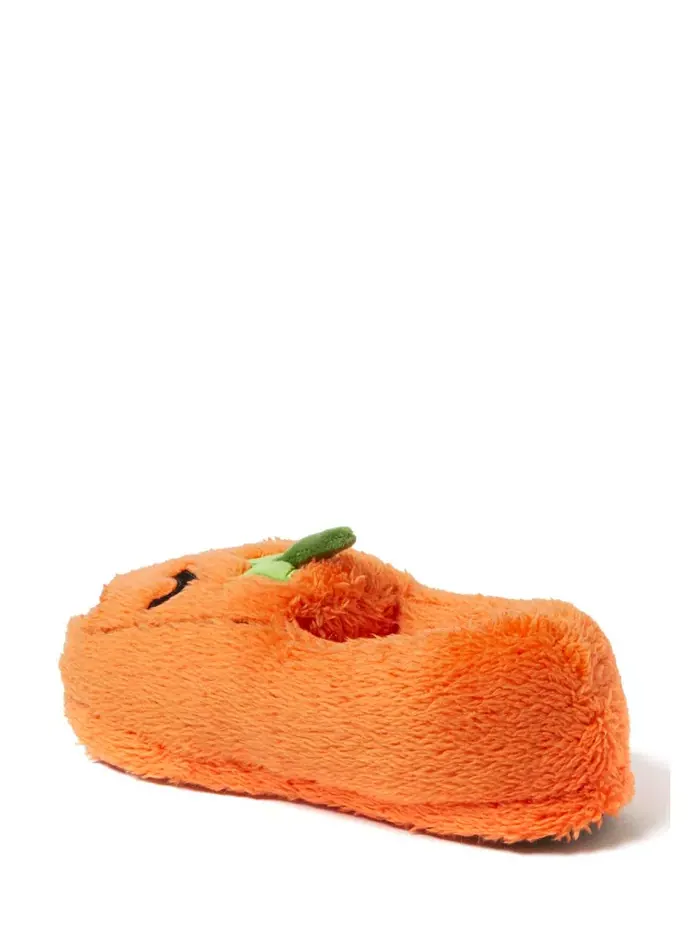 Унисекс взрослые домашние тапочки Halloween Critter с закрытой пяткой Dearfoams — изображение 3 из 5, оранжевый