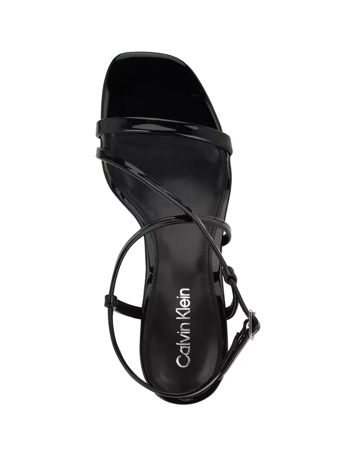 Женские босоножки Ishaya с ремешками и низкой шпилькой Calvin Klein — изображение 8 из 10, белый