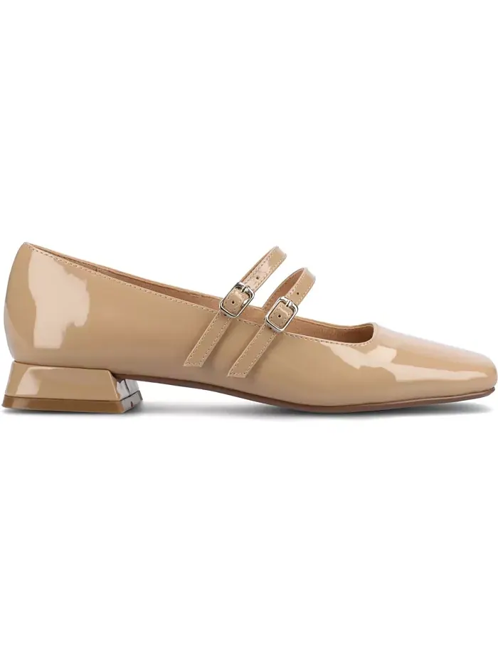 Женские балетки Gredah с квадратным носком и двойной застежкой в стиле Mary Jane Journee Collection — изображение 2 из 5
