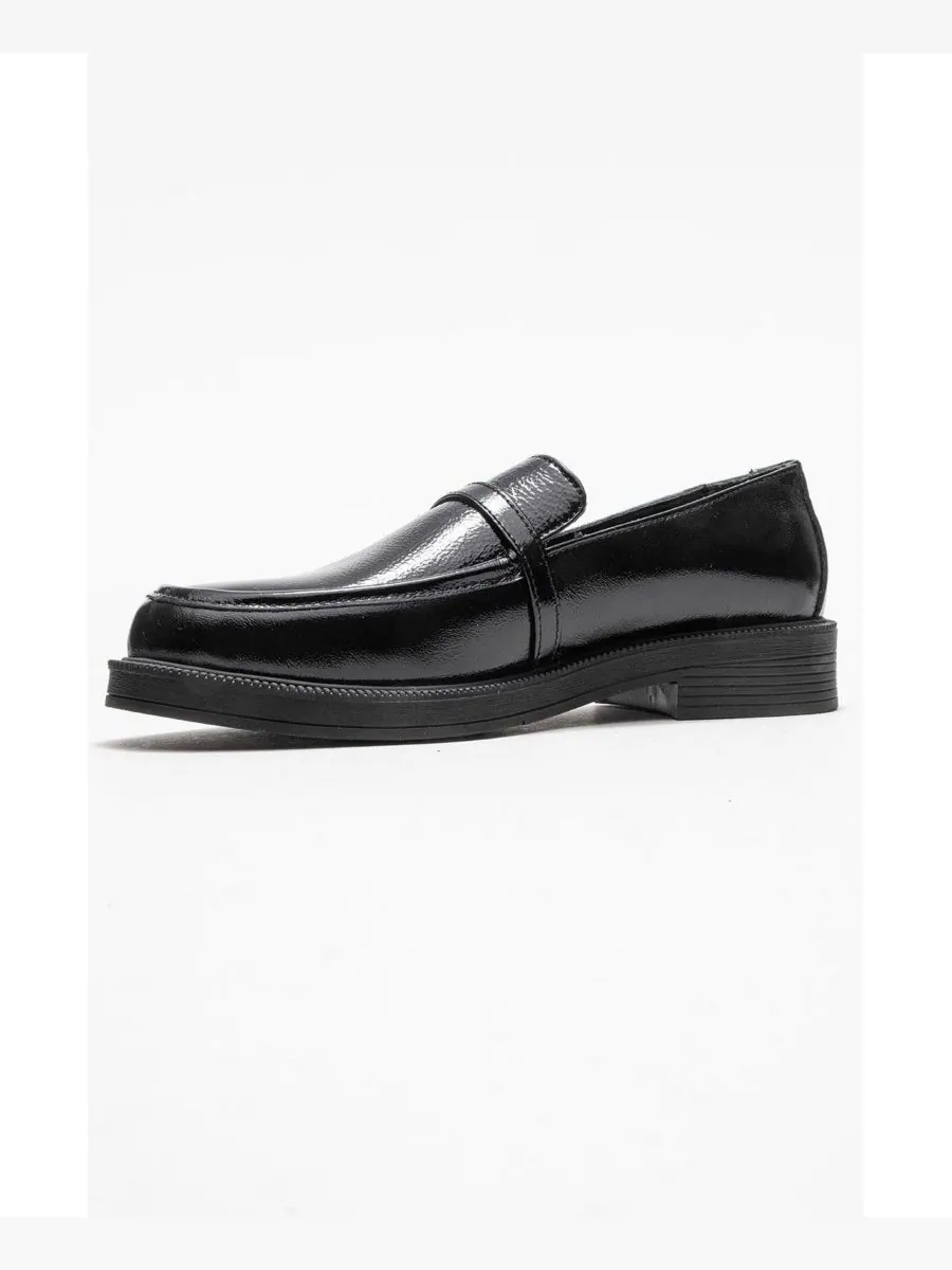 Женские туфли Forever & Always: кожаные лоферы Galea с пряжкой Forever & Always Shoes — изображение 3 из 6, черный