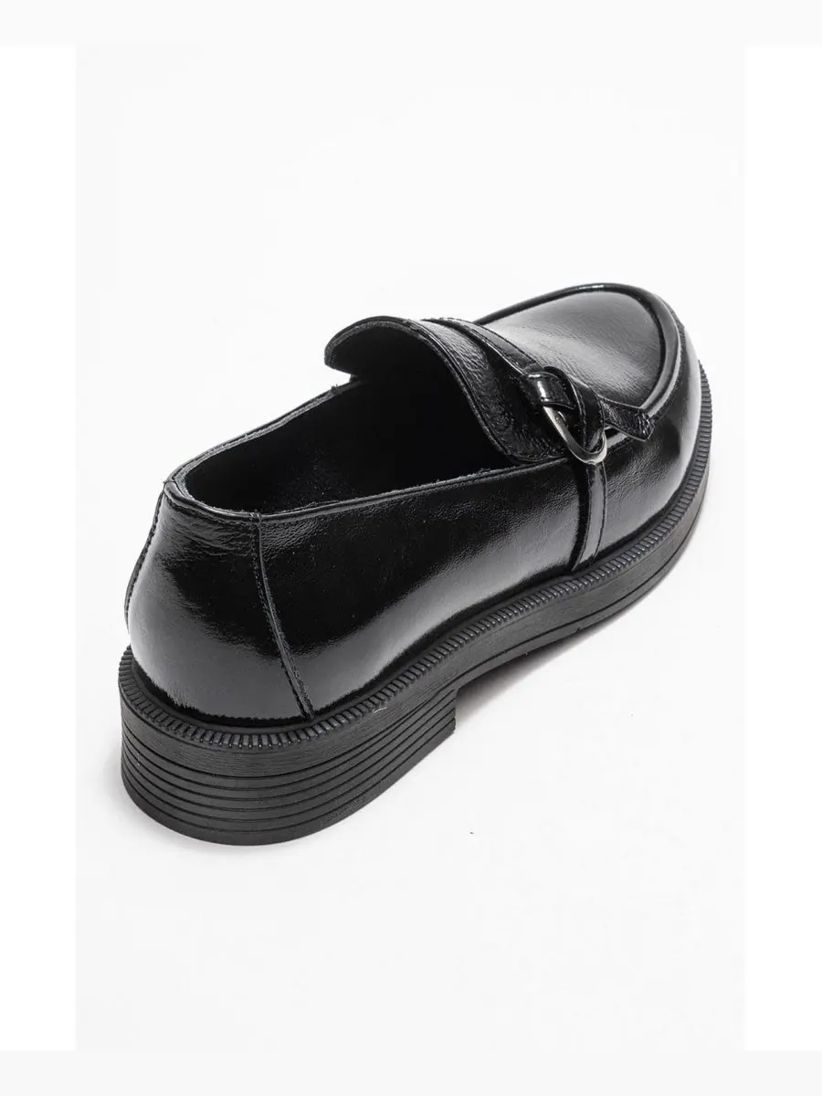 Женские туфли Forever & Always: кожаные лоферы Galea с пряжкой Forever & Always Shoes — изображение 5 из 6, черный