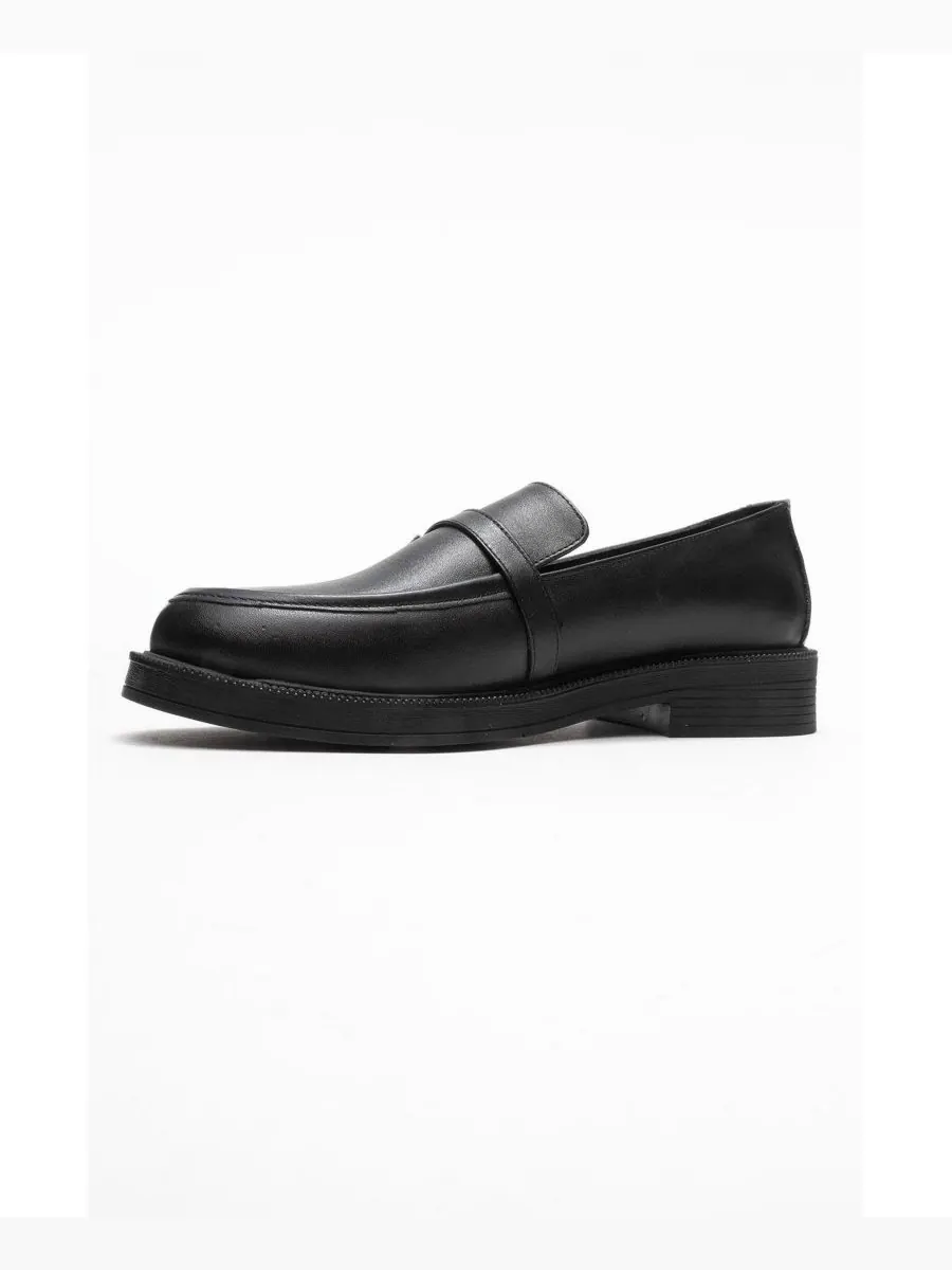 Женские туфли Forever & Always: кожаные лоферы Galea с пряжкой Forever & Always Shoes — изображение 4 из 6, черный