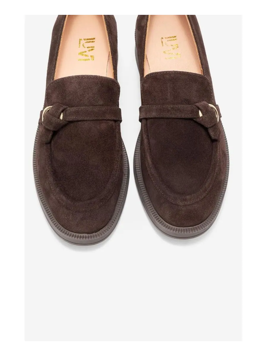Женские туфли Forever & Always: кожаные лоферы Galea с пряжкой Forever & Always Shoes — изображение 3 из 6, коричневый