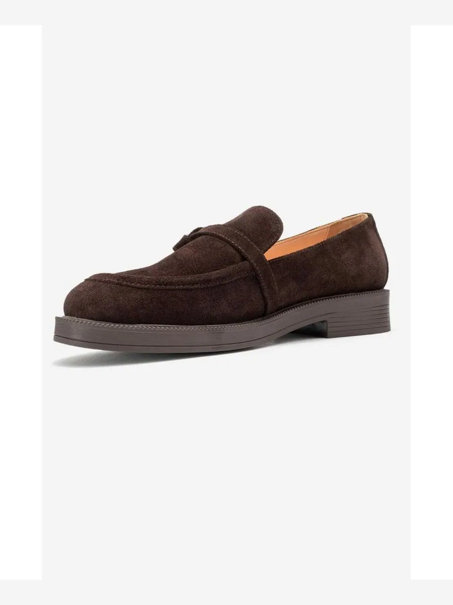 Женские туфли Forever & Always: кожаные лоферы Galea с пряжкой Forever & Always Shoes — изображение 4 из 6, коричневый