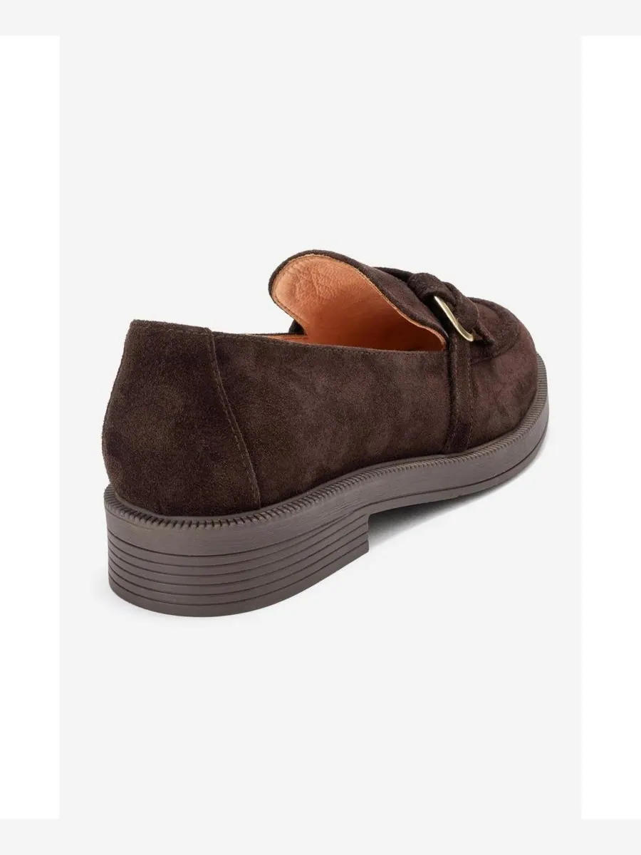 Женские туфли Forever & Always: кожаные лоферы Galea с пряжкой Forever & Always Shoes — изображение 5 из 6, коричневый