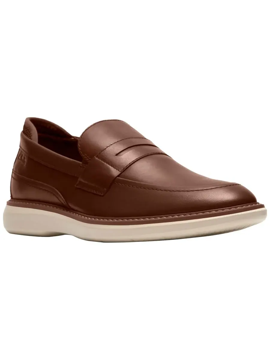 Лоферы мужские Clarks без шнурков, кожаные