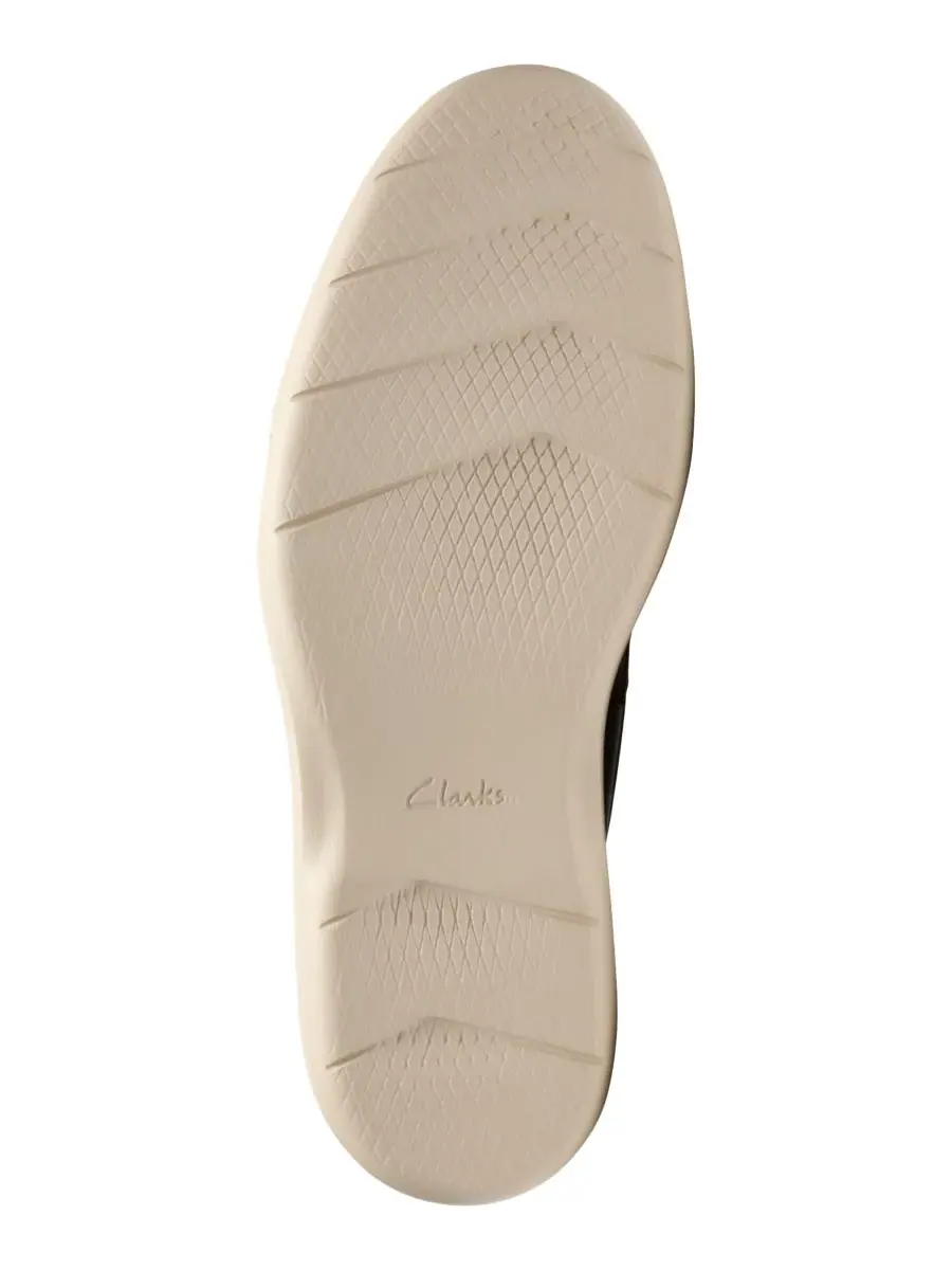 Лоферы мужские Clarks без шнурков, кожаные — изображение 5 из 6, бежевый