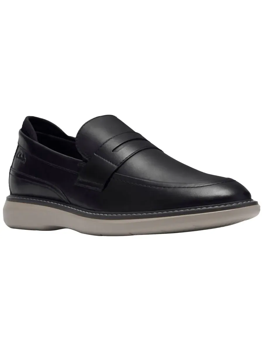 Лоферы мужские Clarks без шнурков, кожаные
