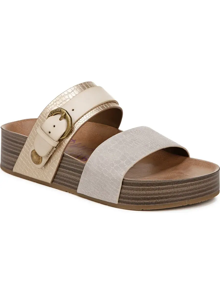 Женские сандалии-шлепанцы Marge Blowfish Malibu, белыйsand reptile faux leather — изображение 1 из 5