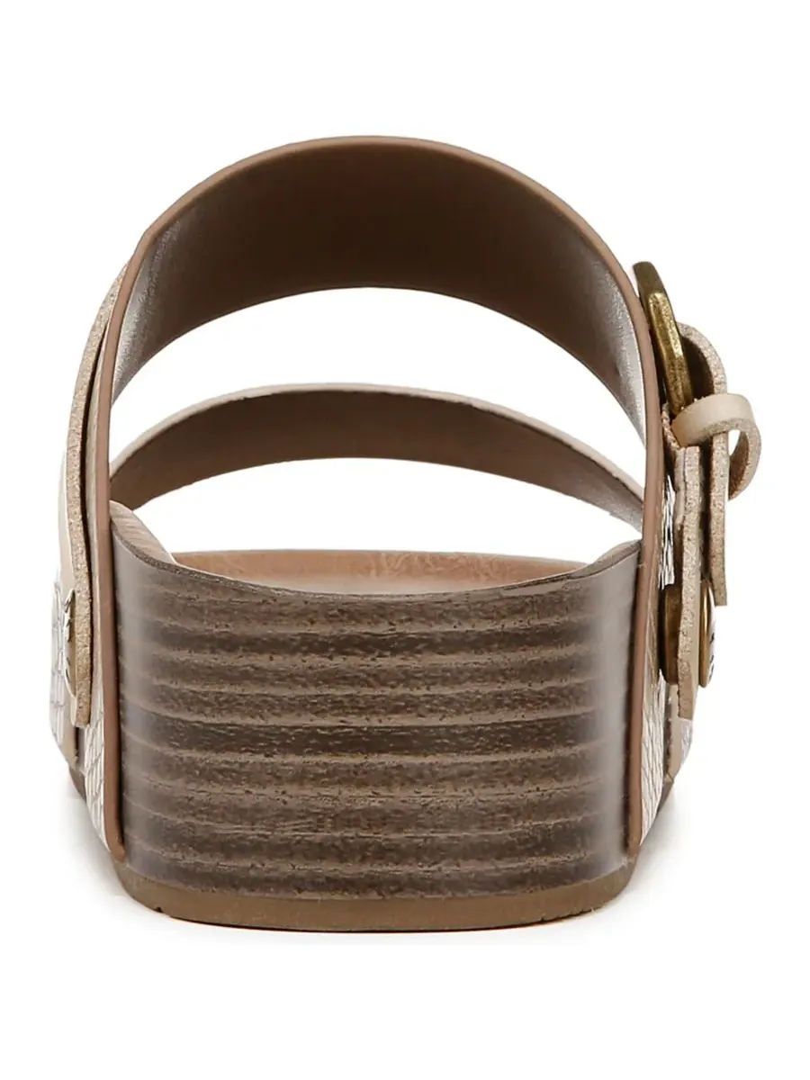 Женские сандалии-шлепанцы Marge Blowfish Malibu, белыйsand reptile faux leather — изображение 3 из 5
