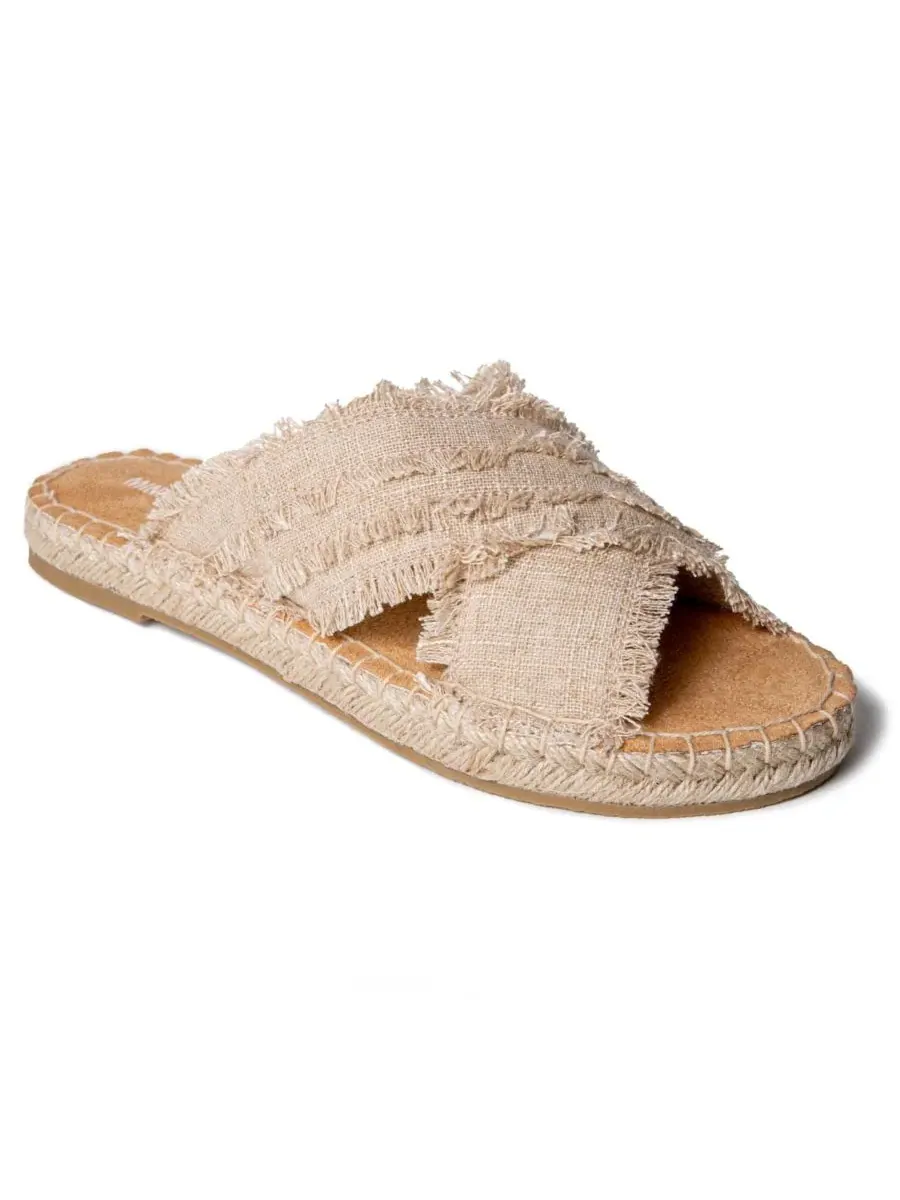 Женские сандалии-эспадрильи с жемчужной перемычкой Minnetonka